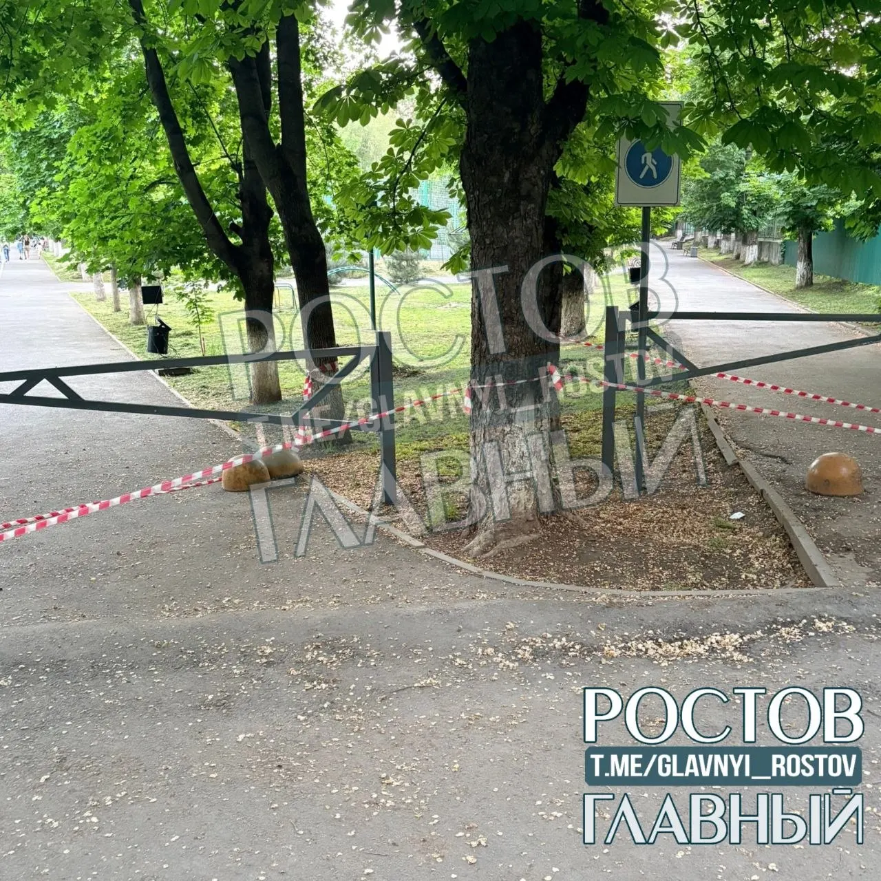 У входа в парк Октября со стороны Вавилова появились ограждения прямо на тротуаре без освещения и предупреждений. Жители отмечают риск для людей с колясками, велосипедистов и детей и просят объяснений от администрации.