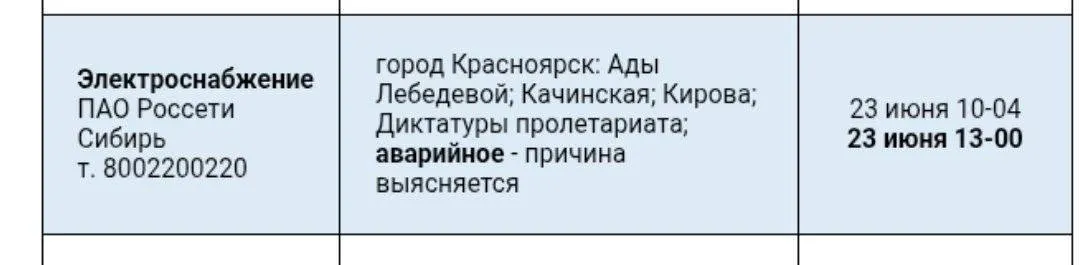 Аварийное отключение электроэнергии в центральной части Красноярска оставило без питания светофоры на нескольких перекрёстках; подробности уточняются.