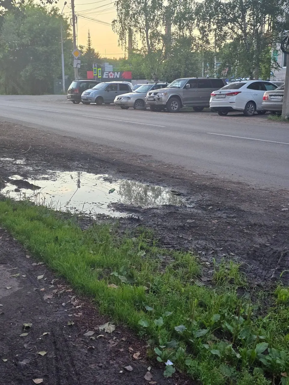 Жители дома на Войкова, 84а просят восстановить газон, установить ограничители и организовать парковку для посетителей стадиона. В администрации сообщили, что работы включат в график с учётом приоритетов и бюджета.