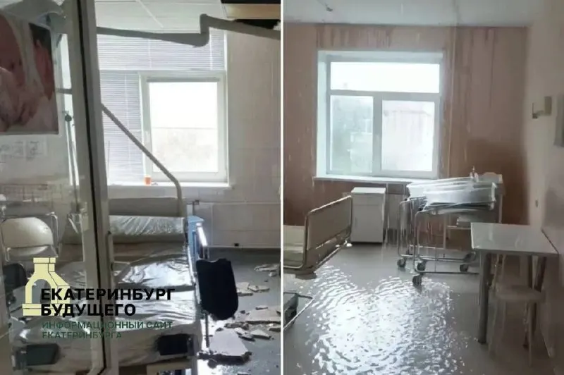 После сильного ливня в Каменске-Уральском затопило единственный городской перинатальный центр — повреждён третий этаж с родовыми залами и палатами. Плановые роды временно будут перенаправлять в роддома Екатеринбурга, около трети пациенток пострадают от изменений в работе центра.