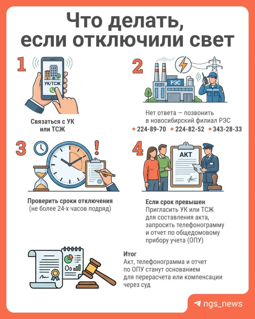 Разбираемся, что делать при отключении света: к кому обратиться, какие документы нужны и как получить компенсацию.