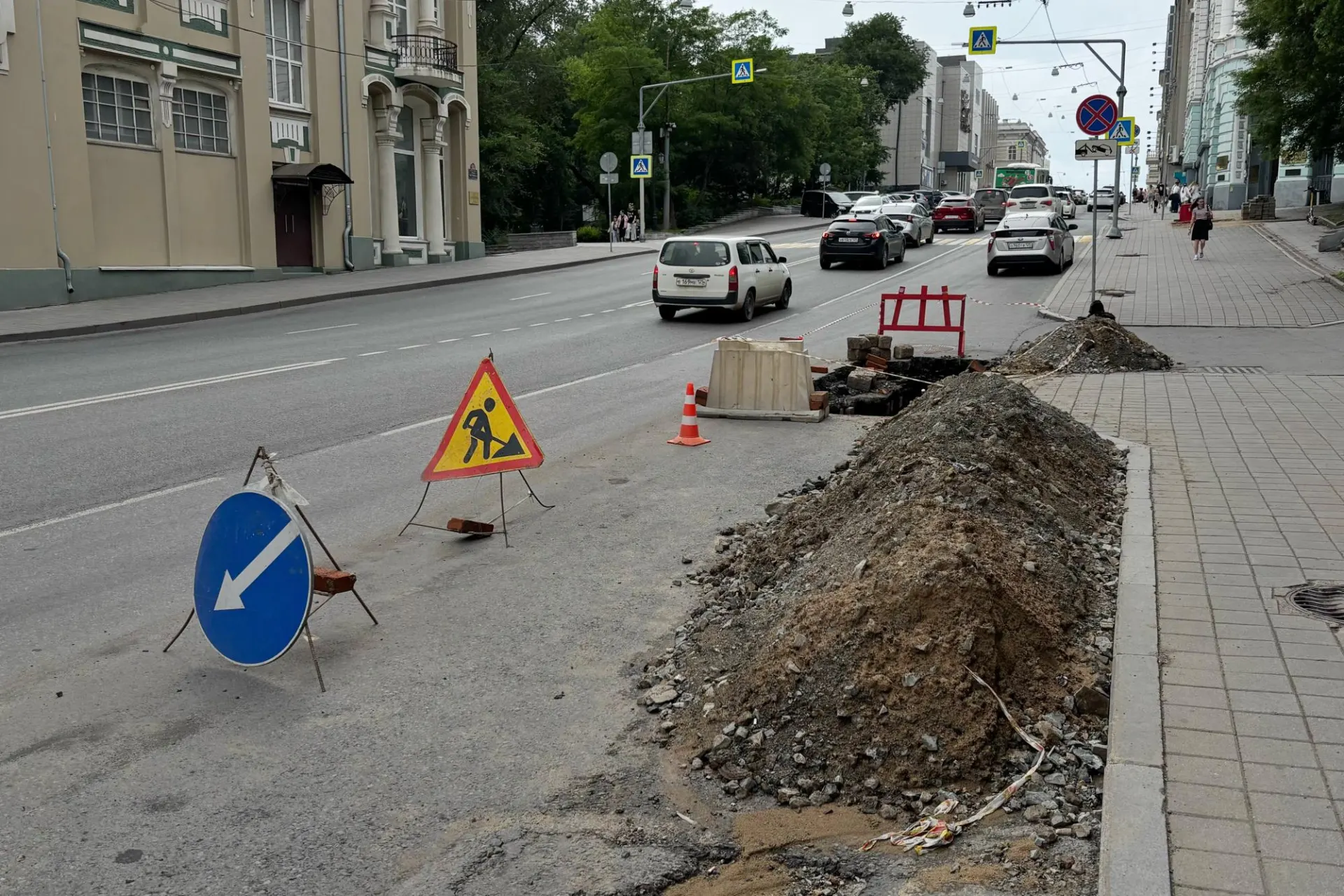 В центре города ограничат движение на несколько дней из-за работ по теплосети.