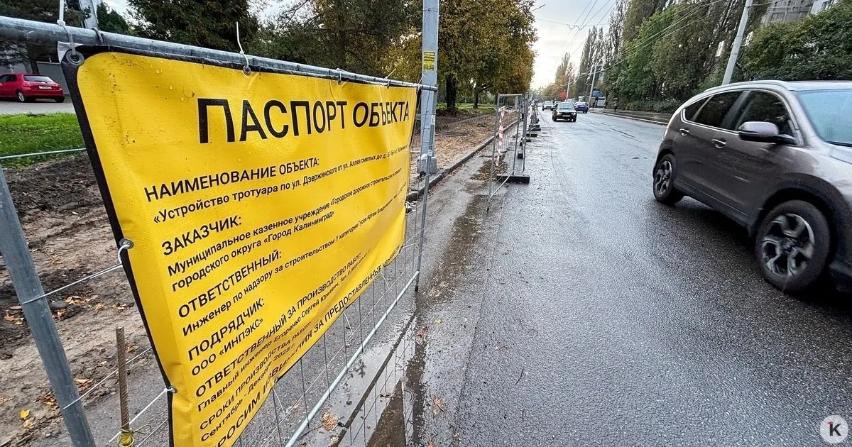 На ремонт пешеходных дорожек в Калининграде в 2026 году выделят 660 млн рублей.