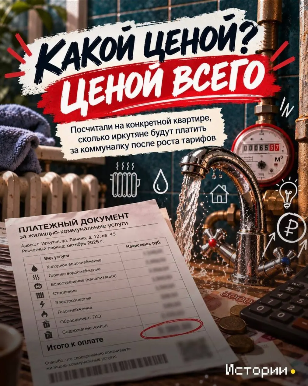 С начала месяца тарифы на отопление, водоснабжение и другие услуги выросли. Разбираемся, как это повлияет на семейный бюджет.