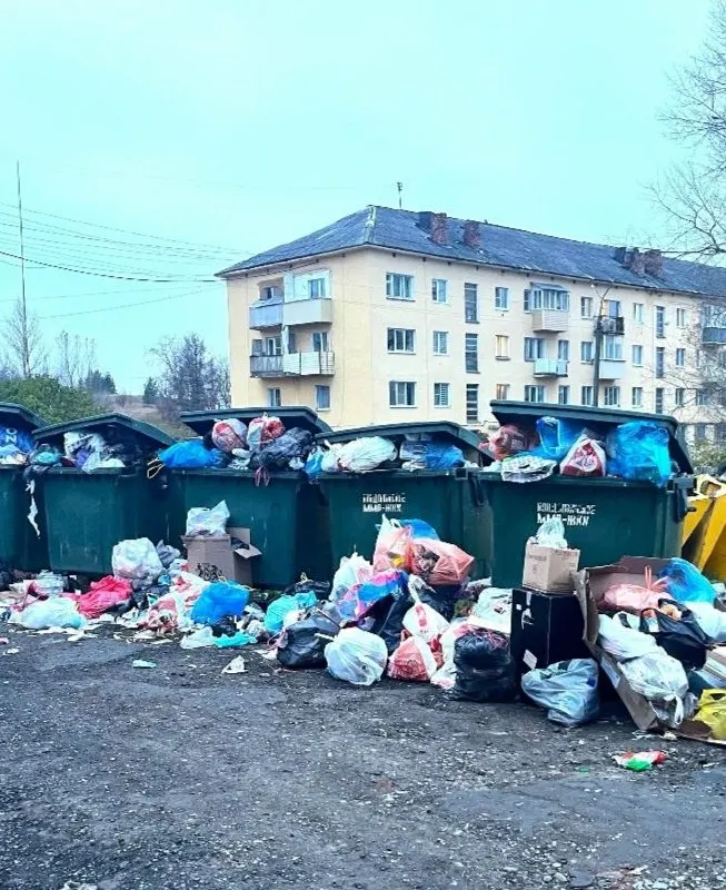 Ситуация с вывозом отходов в городе осложнилась: два дня не вывозят мусор, контейнеры переполнены; муниципальные службы работают над решением вместе с оператором.